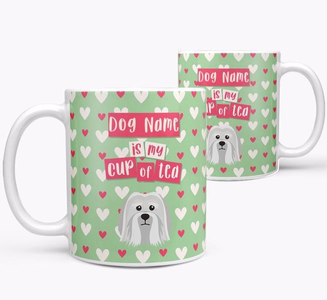 Personalised {breedFullName} '{dogsName} is my Cup of Tea' Mug